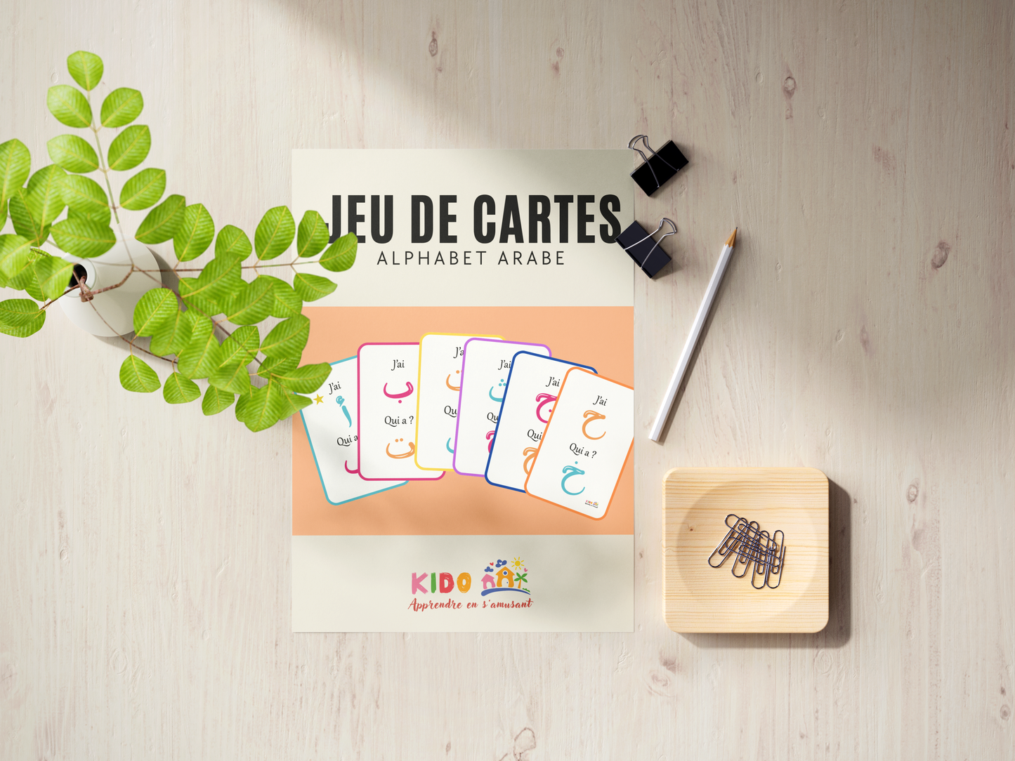 Jeu de cartes « J'ai… Qui a ? » - Alphabet Arabe
